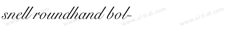 snell roundhand bol字体转换